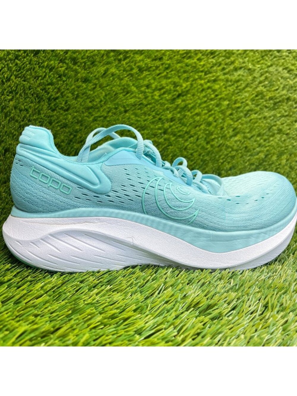 Topo Atmos 2 Womens Size 9.5 Blue White Athletic Running Walking Shoes Sneakers